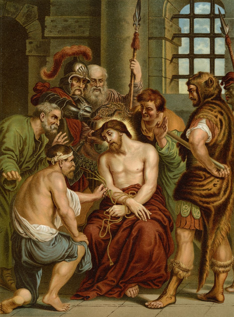 Chrystus wykpiwany autorstwa after Anthony van Dyck