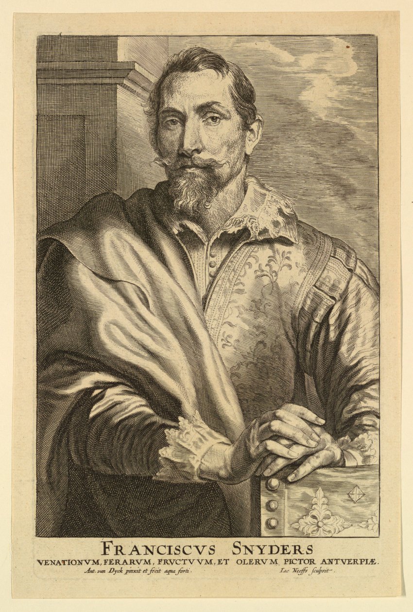 Portret Fransa Snydersa z Ikon Książąt Men autorstwa after Anthony van Dyck