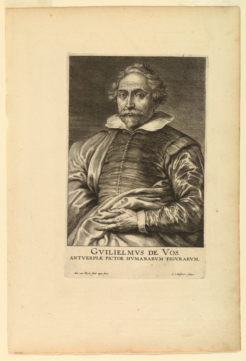 Portret Willema de Vos z Ikon Książąt Men autorstwa after Anthony van Dyck
