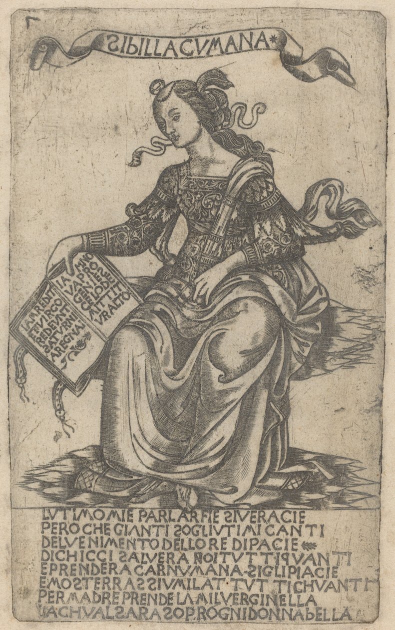 Sybilla kumejska autorstwa after Baccio Baldini