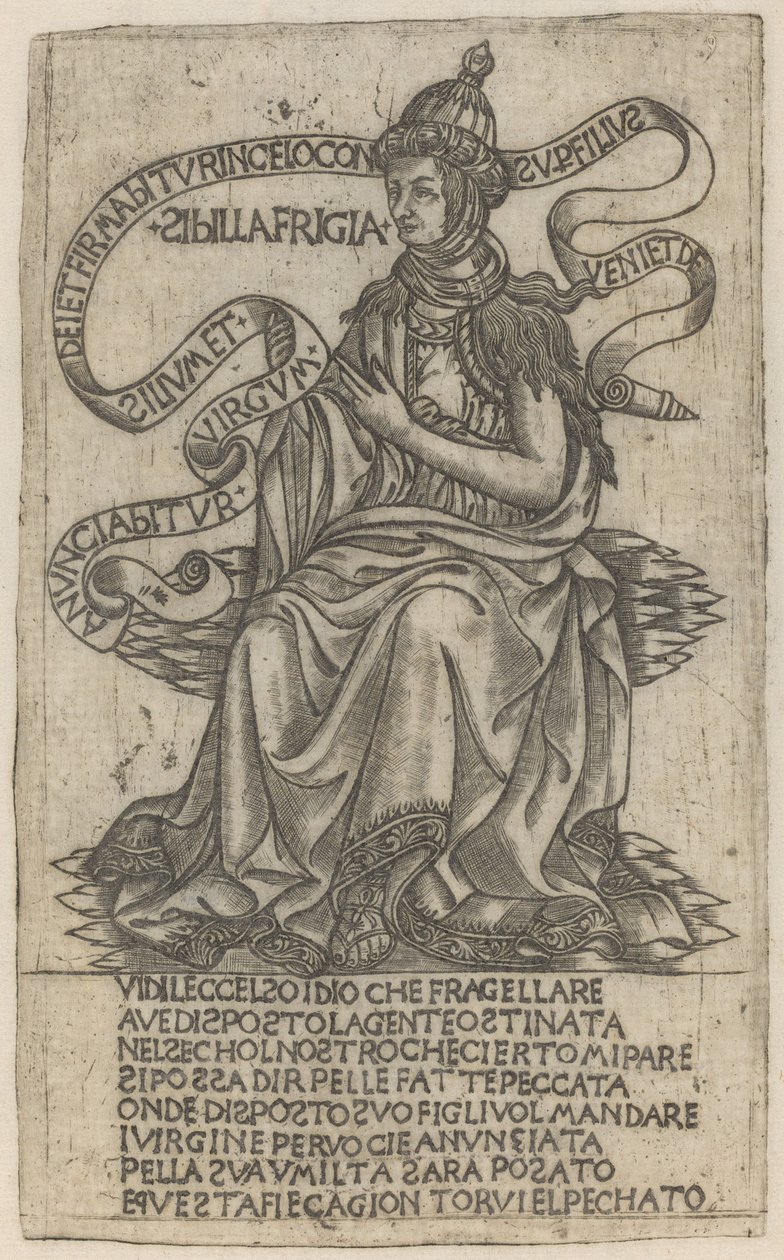 Sybilla frygijska autorstwa after Baccio Baldini