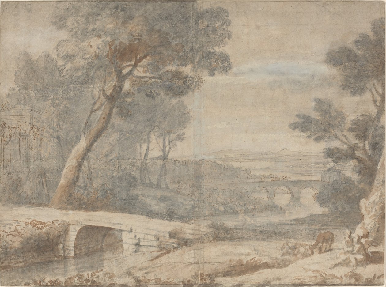 Reszta w ucieczce do Egiptu autorstwa after Claude Lorrain