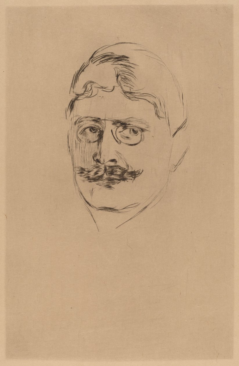 Knut Hamsun autorstwa after Edvard Munch