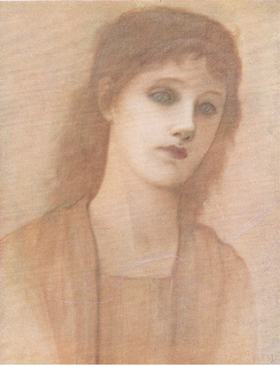 Studium głowy, Bibbys Annual, 1916-1917 autorstwa after Edward Coley Burne Jones