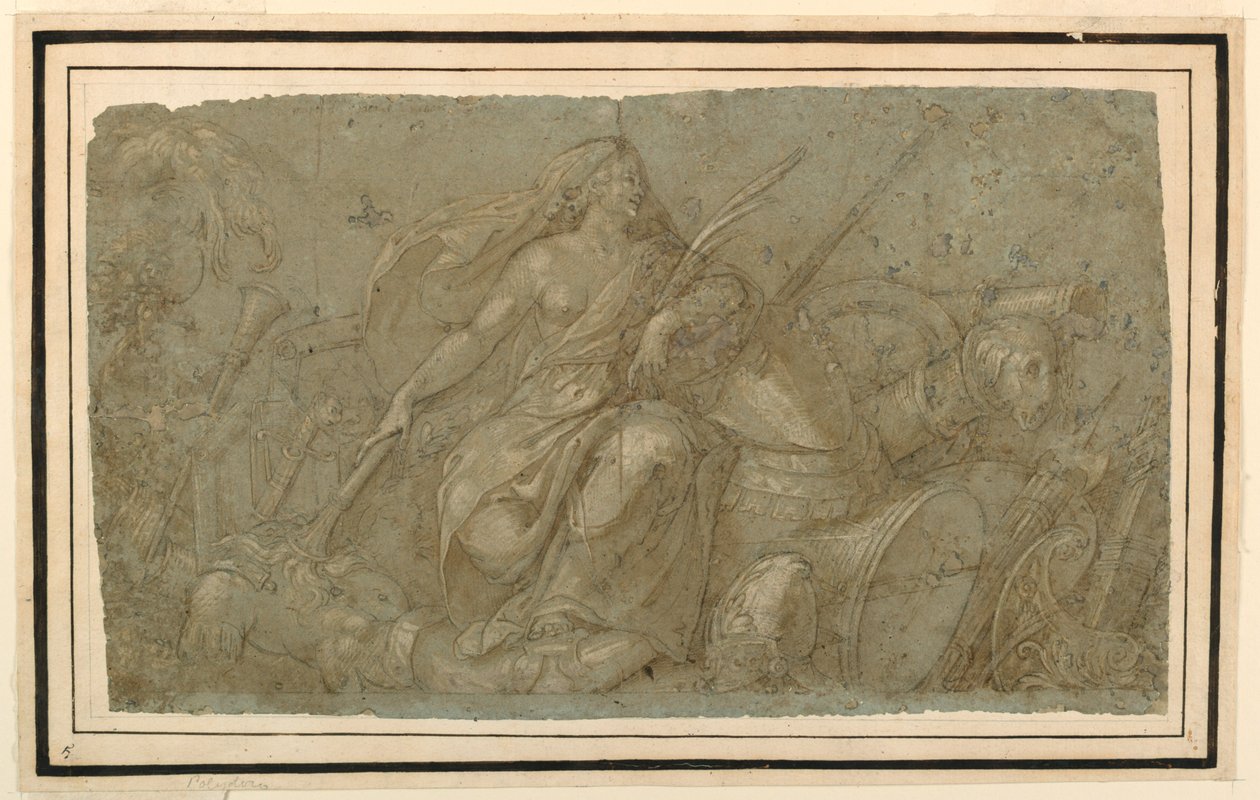 Płonące pokój atrybuty wojny autorstwa after Francesco Salviati