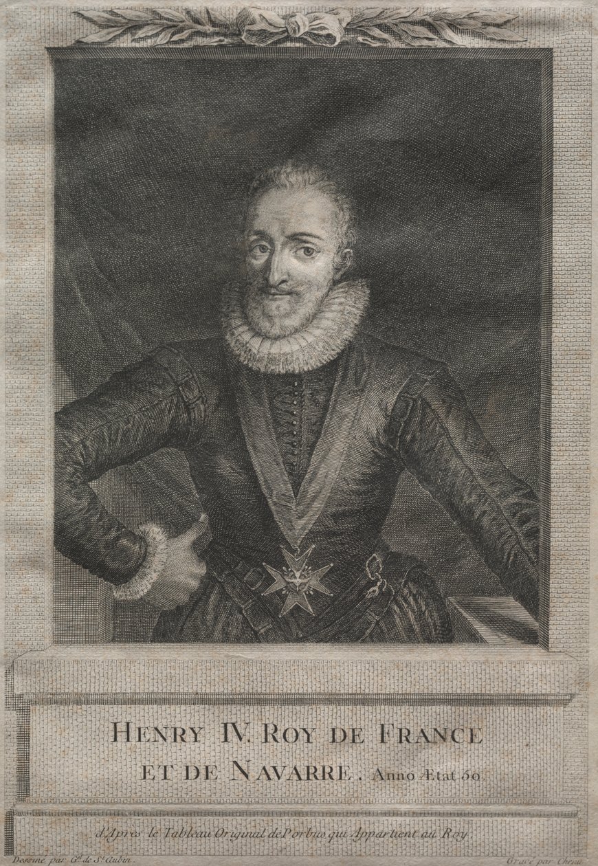 Henryk IV, król Francji autorstwa after Gabriel de Saint Aubin