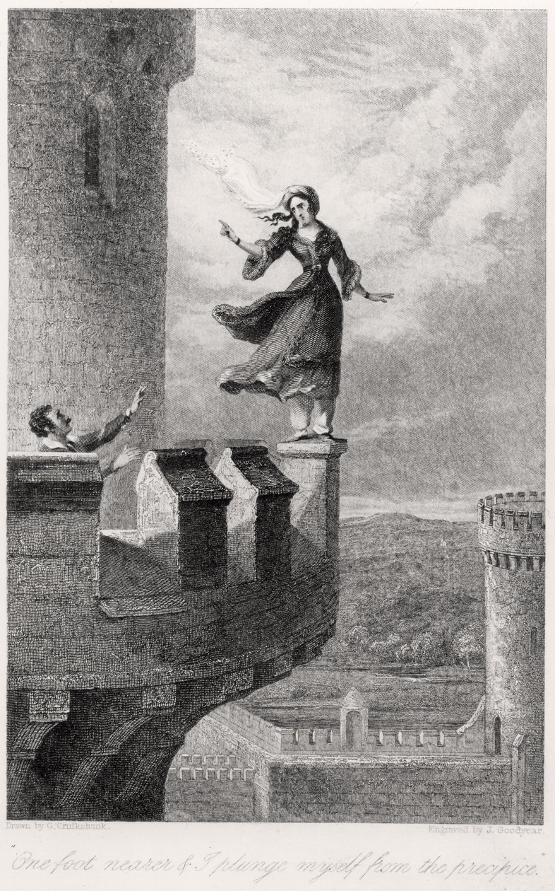 Rebecca z Ivanhoe Waltera Scotta (1771-1832) autorstwa after George Cruikshank