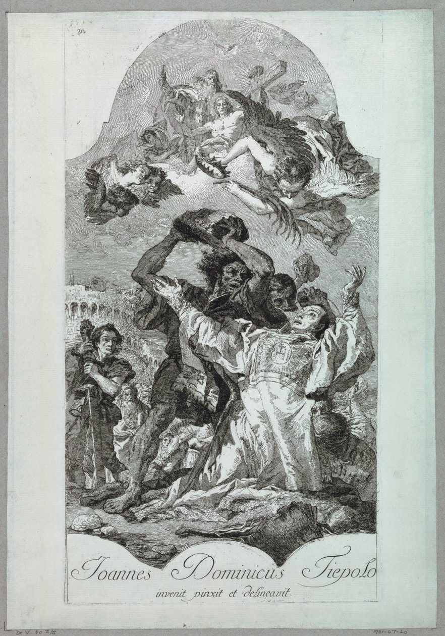 Męczeństwo św. Szczepana autorstwa after Giovanni Battista Tiepolo