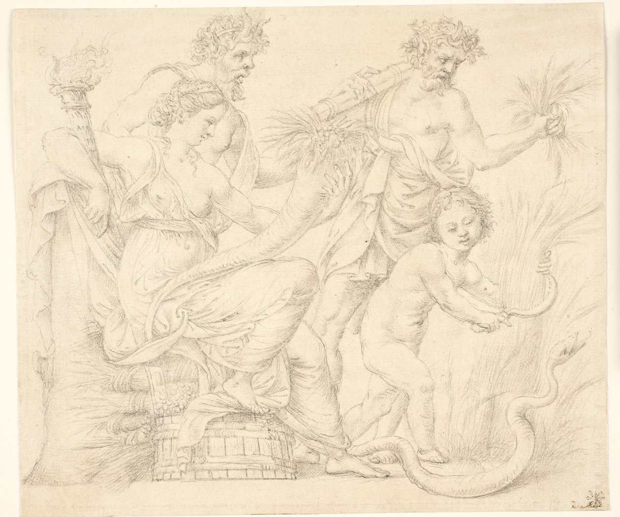 Persefona i Dionizos autorstwa after Giulio Romano
