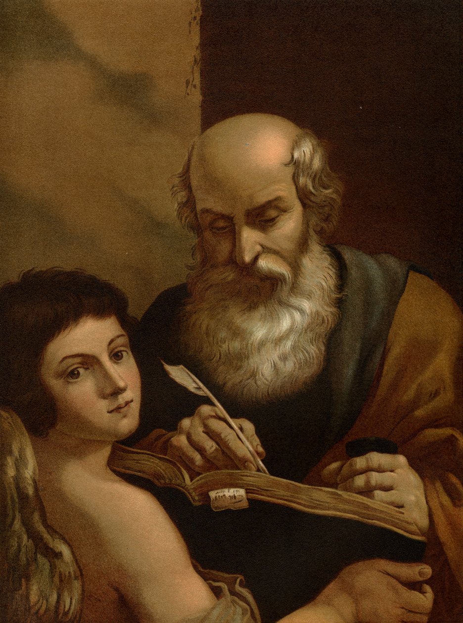 Ewangelista Mateusz autorstwa after Guercino