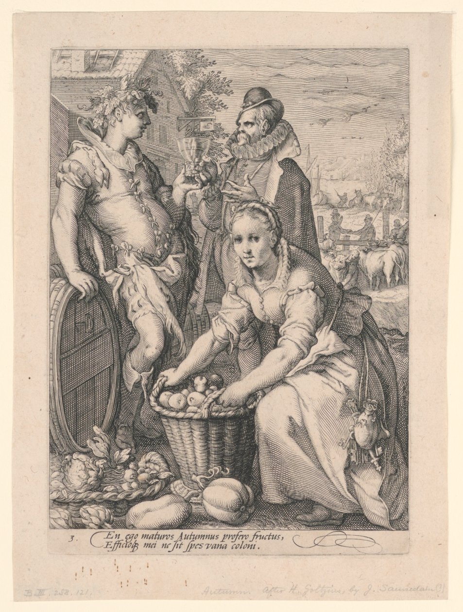 Cztery pory roku (jesień) autorstwa after Hendrik Goltzius