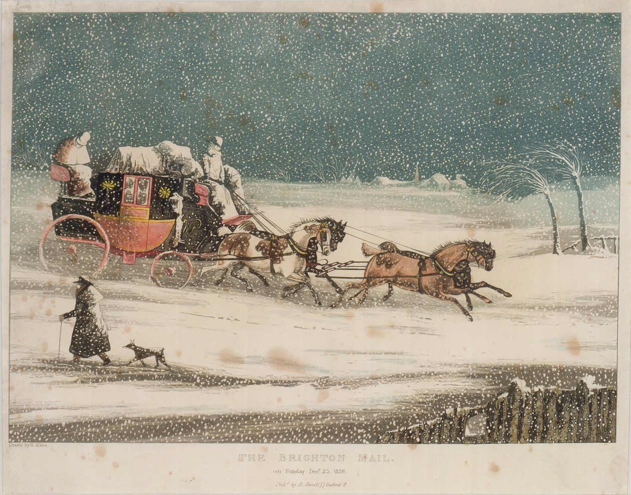 Poczta z Brighton, 1836 r autorstwa after Henry Thomas Alken