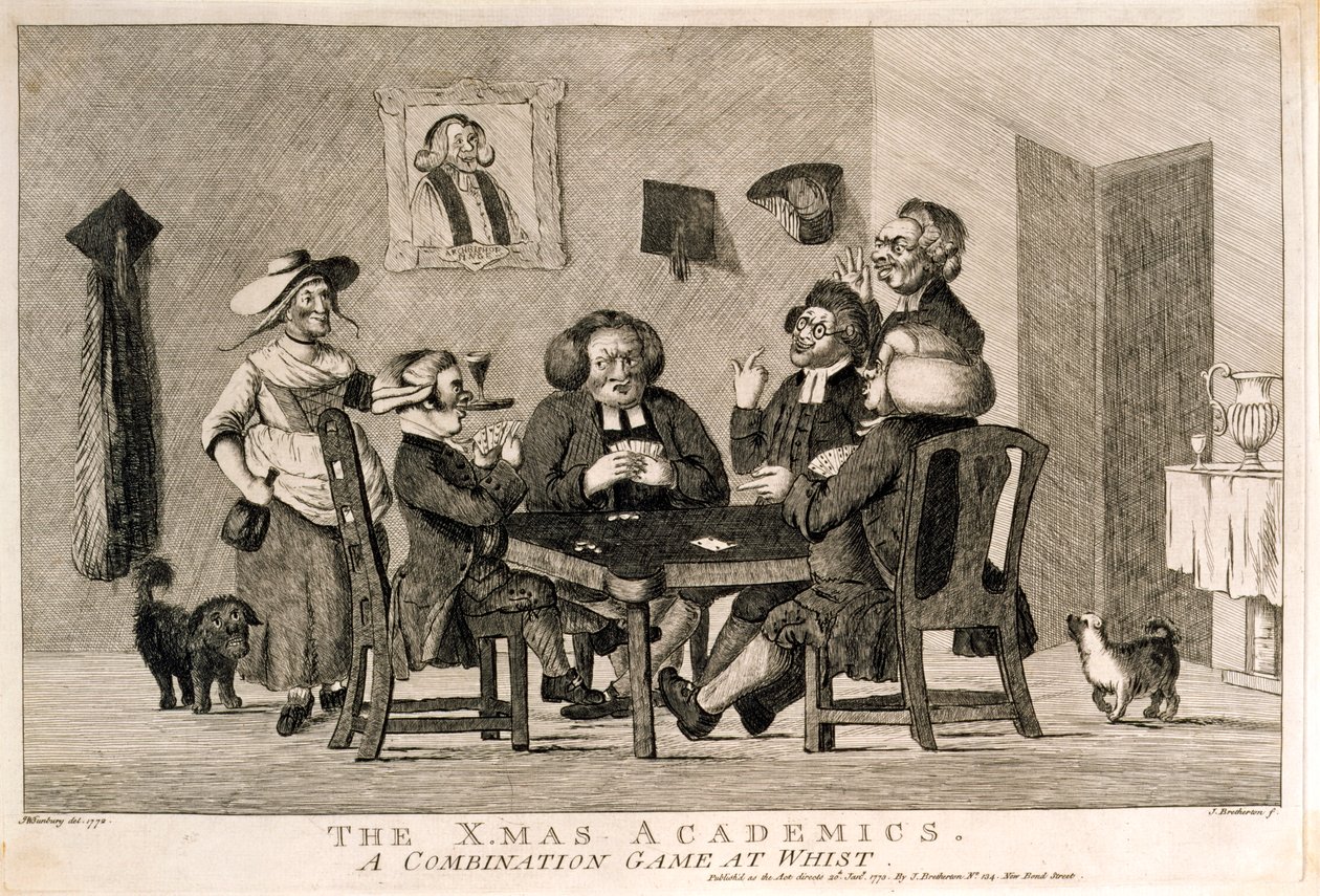 X.mas Academics Gra kombinowana w Wist, 1773 autorstwa after Henry William Bunbury
