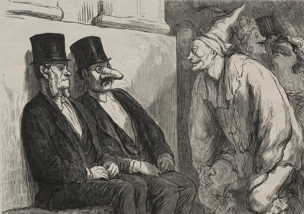 Na balu operowym: za dużo się bawisz autorstwa after Honoré Daumier