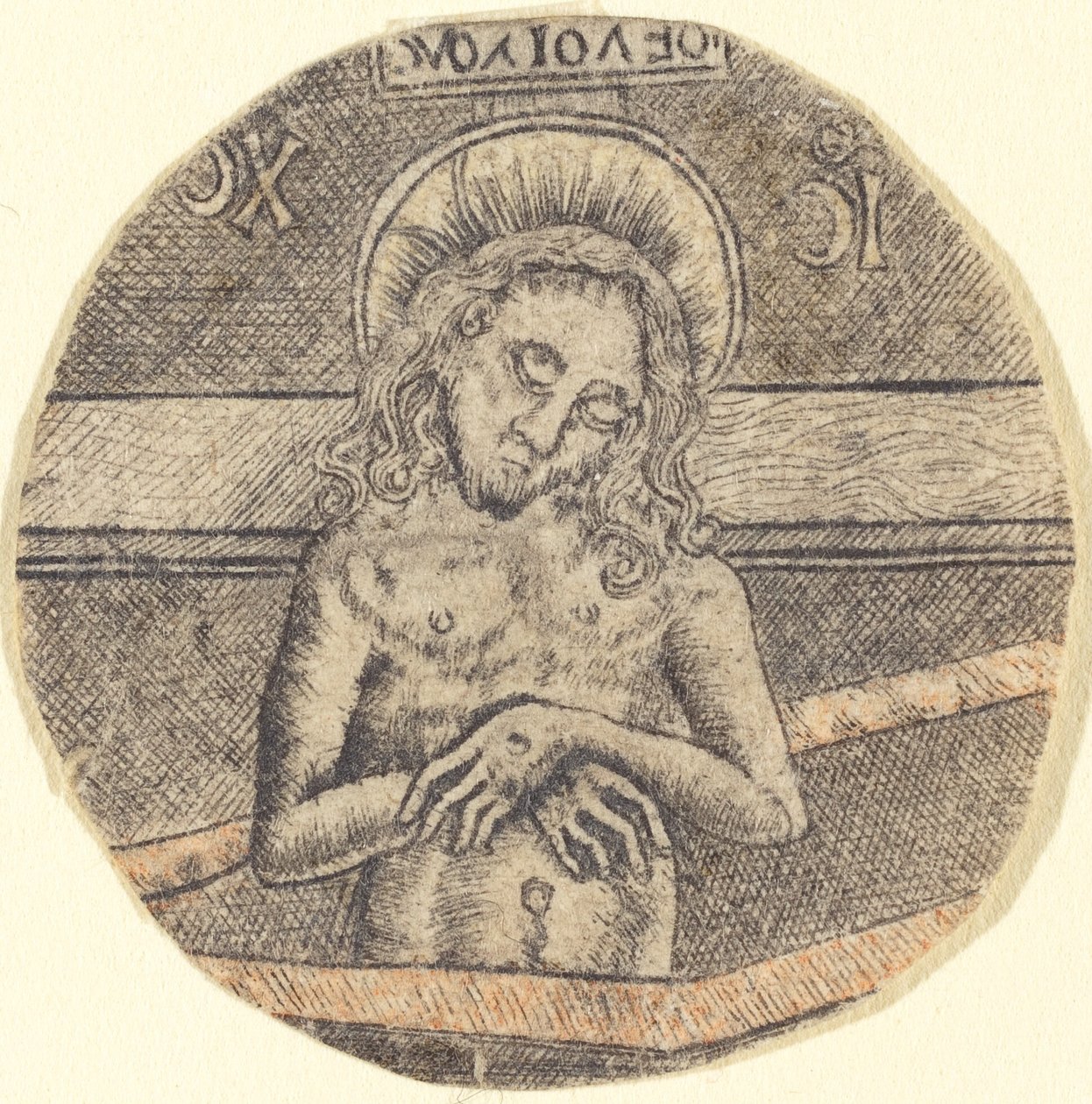 Chrystus jako Mąż Boleści autorstwa after Israhel van Meckenem