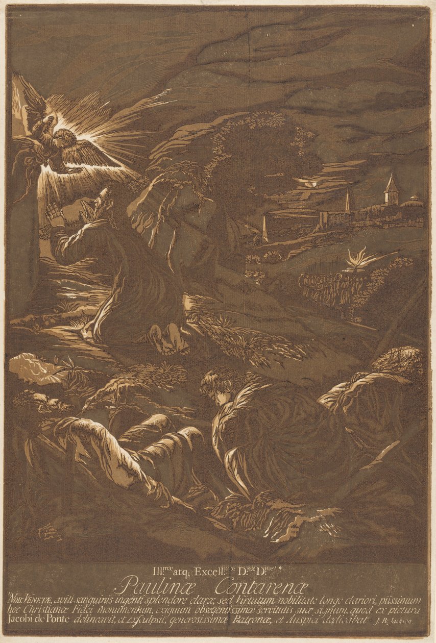 Chrystus na Górze Oliwnej autorstwa after Jacopo Bassano John Baptist Jackson