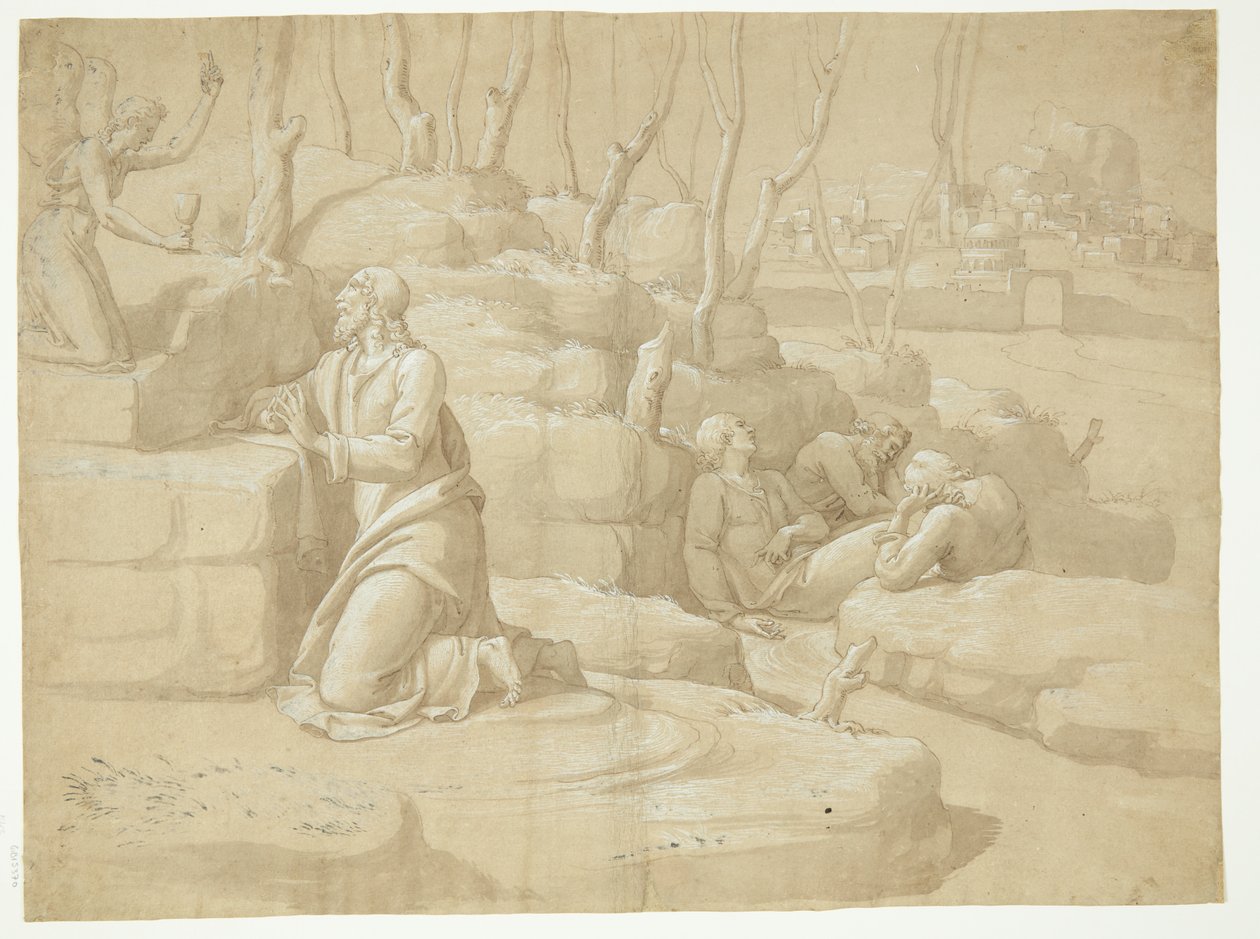Mam Jezusa w Getsemani autorstwa after Jacopo da Empoli