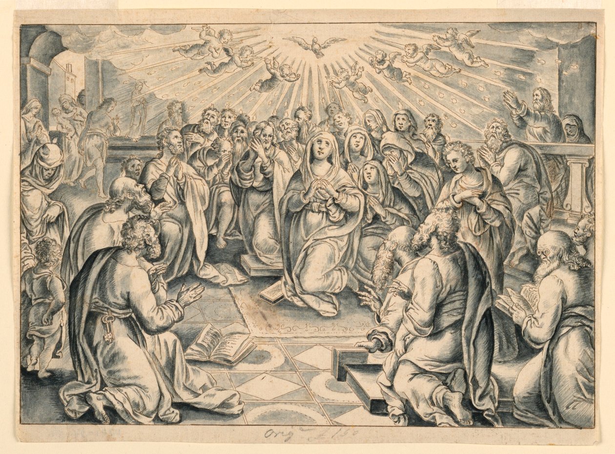 Scena z Dziejów Apostolskich wg Stradanusa autorstwa after Jan van der Straet, called Stradanus