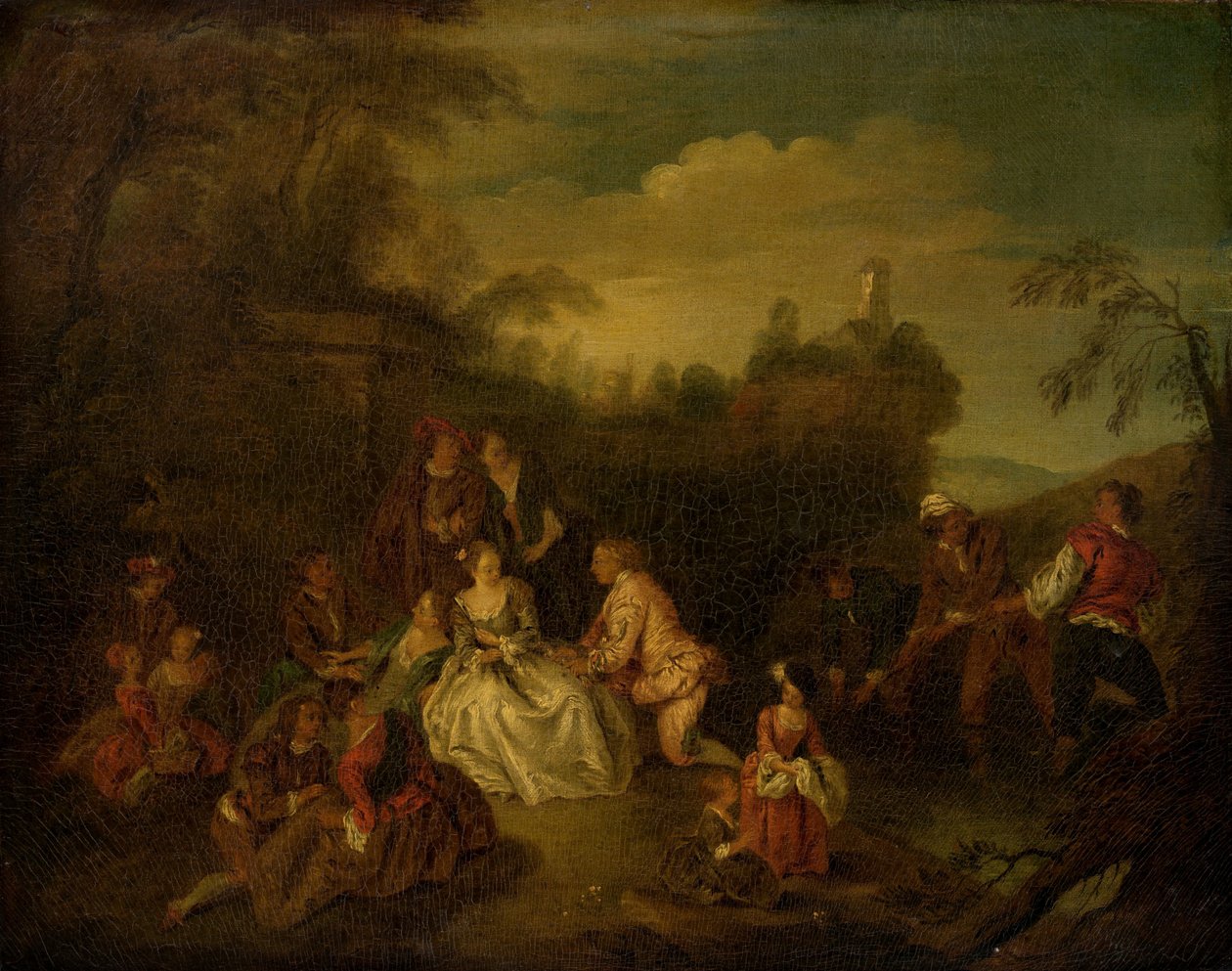 Dar rybaków autorstwa after Jean Baptiste Joseph Pater