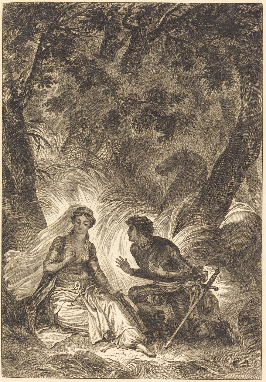 Oblubienica króla Garbe: rycerz autorstwa after Jean Honoré Fragonard