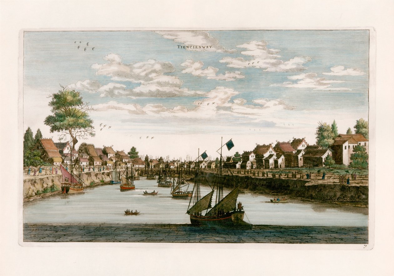 Tiencienwey autorstwa after Johannes Nieuhof