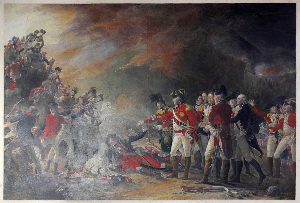Wyprawa dokonana przez Harrisona z Gibraltaru rano 27 listopada 1781 r. autorstwa after John Trumbull