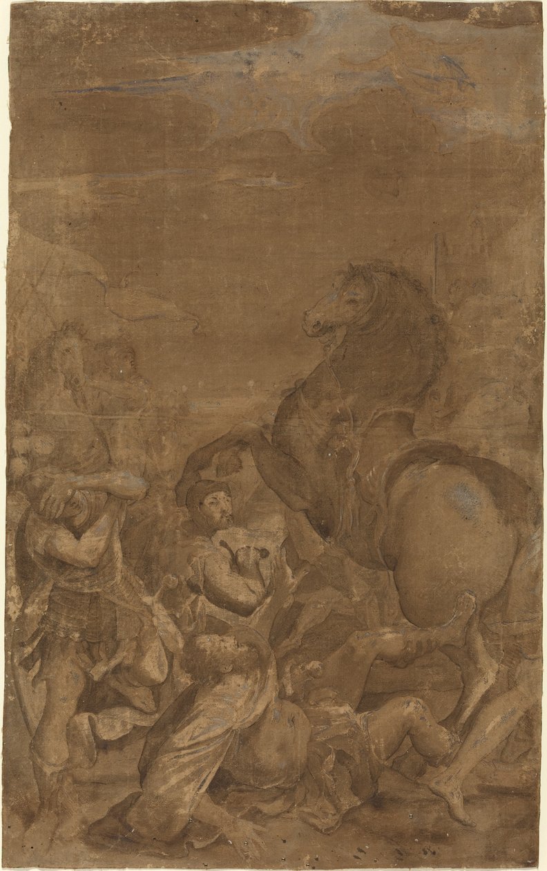 Nawrócenie św. Pawła autorstwa after Lodovico Carracci