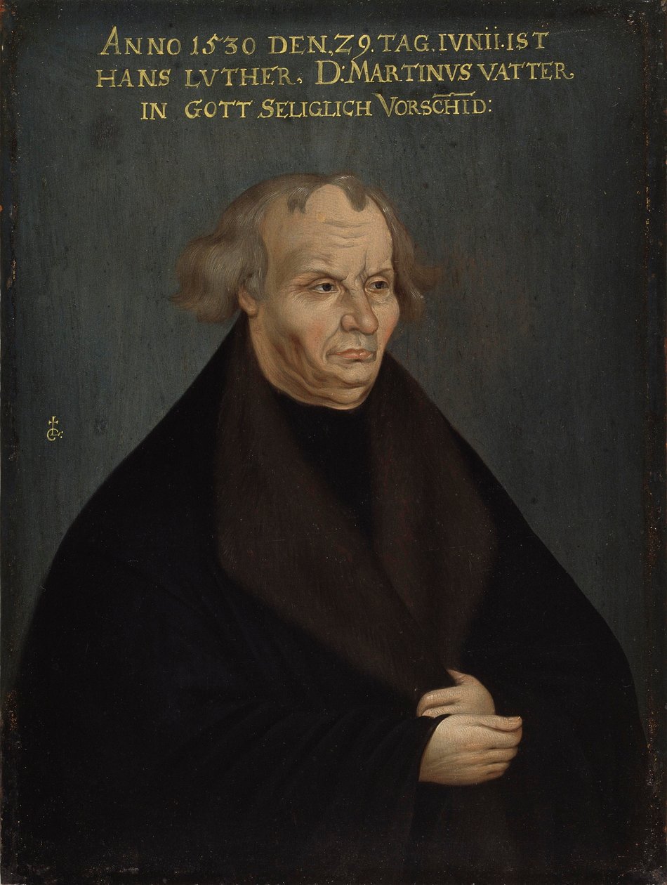 Portret Hansa Lutra, ok. 1700 r. autorstwa after Lucas Cranach the Elder