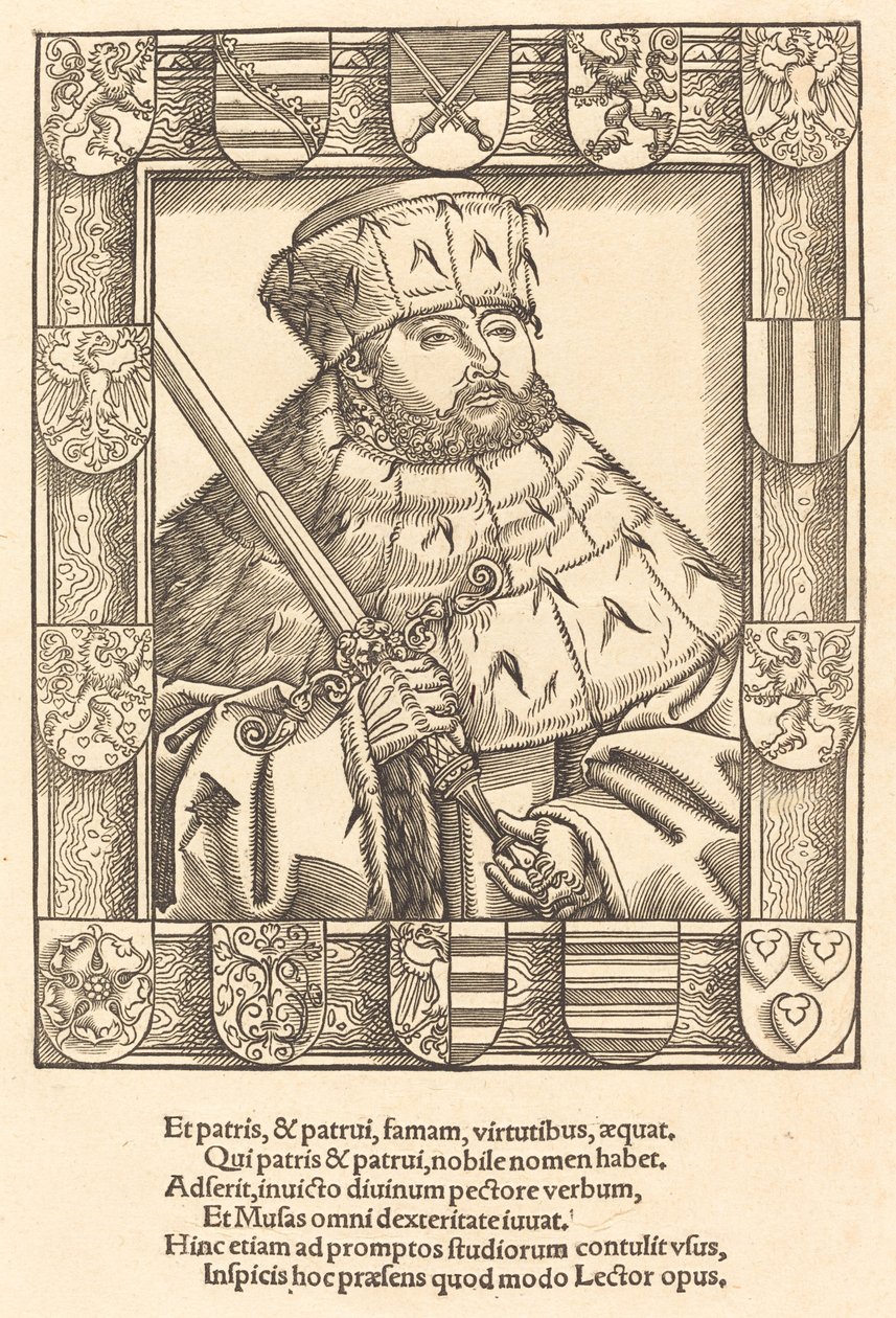 Jan Fryderyk Wielkoduszny w szatach elektorskich autorstwa after Lucas Cranach the Younger
