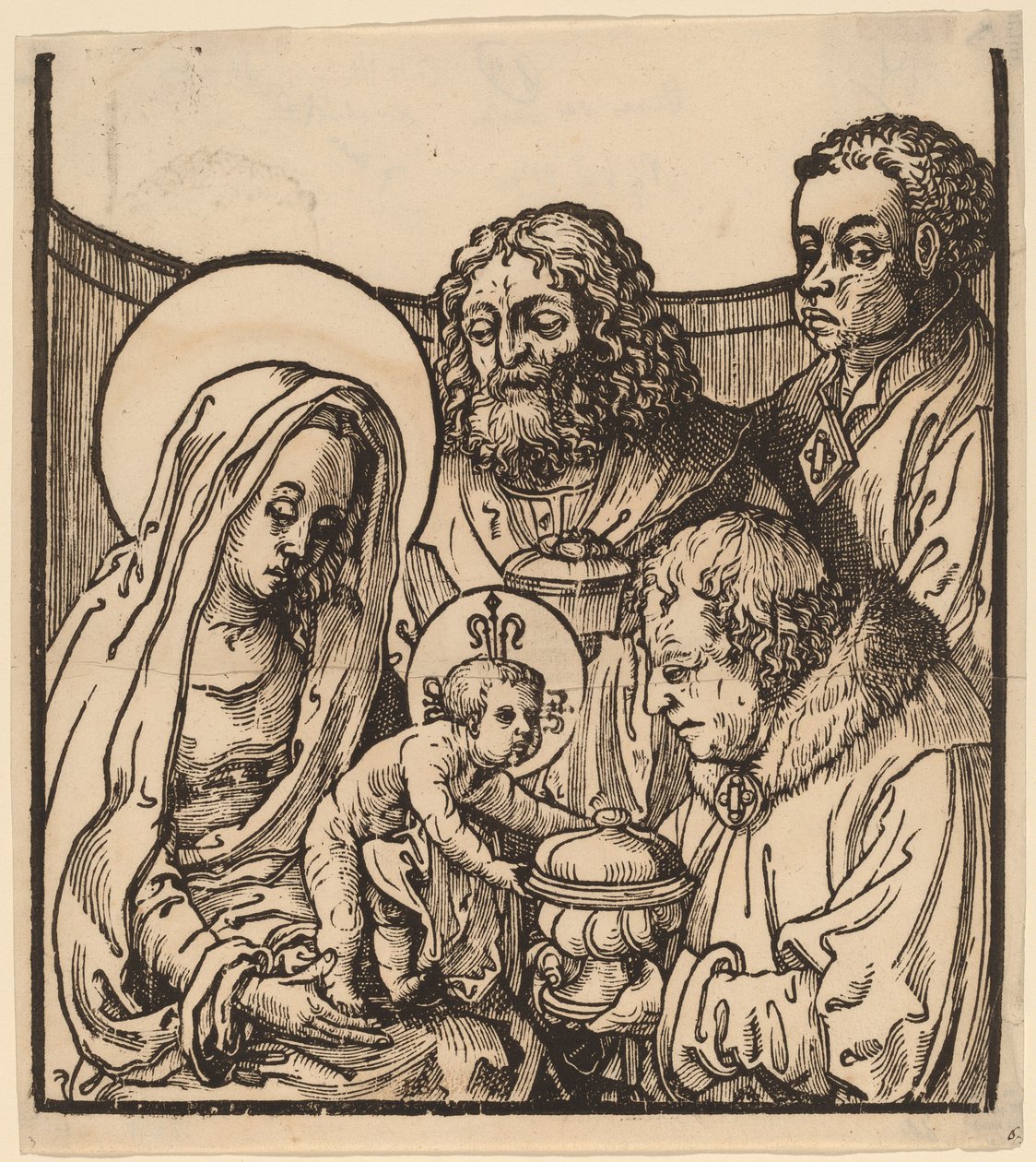 Pokłon Trzech Króli autorstwa after Lucas van Leyden