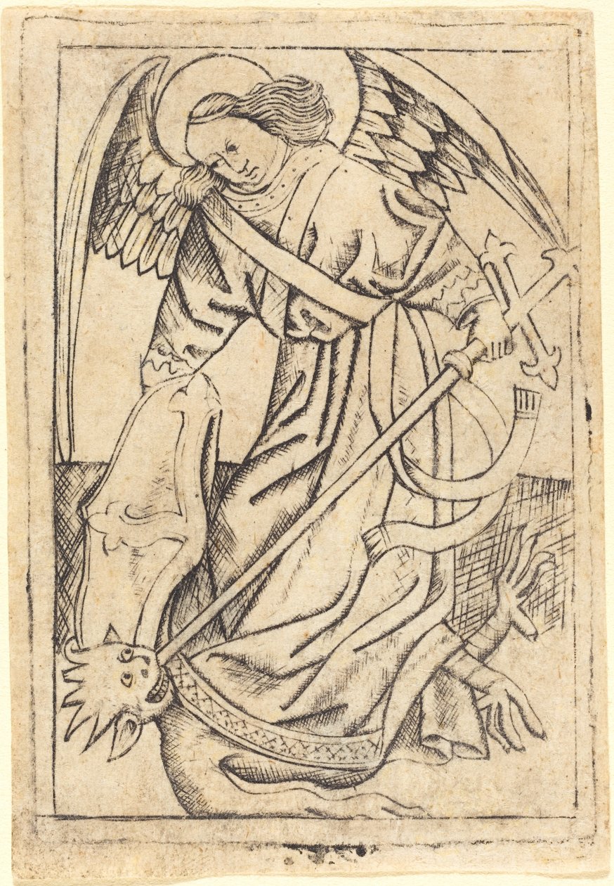 święty Michał autorstwa after Master E.S.