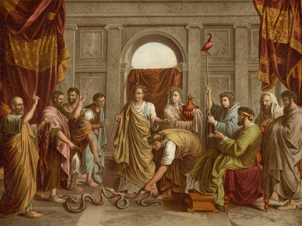 Cud węża autorstwa after Nicolas Poussin