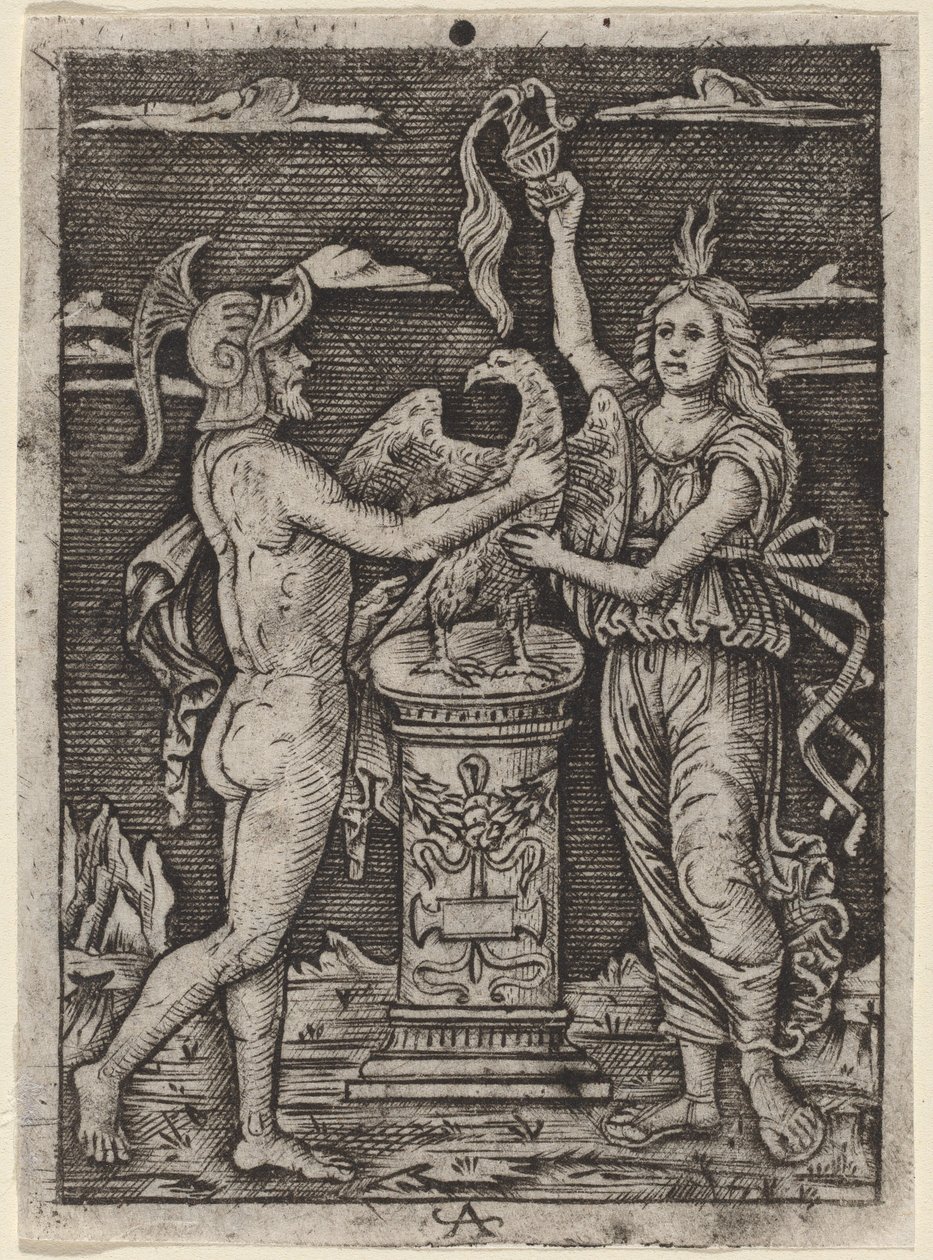 Konsekracja orła autorstwa after Peregrino da Cesena