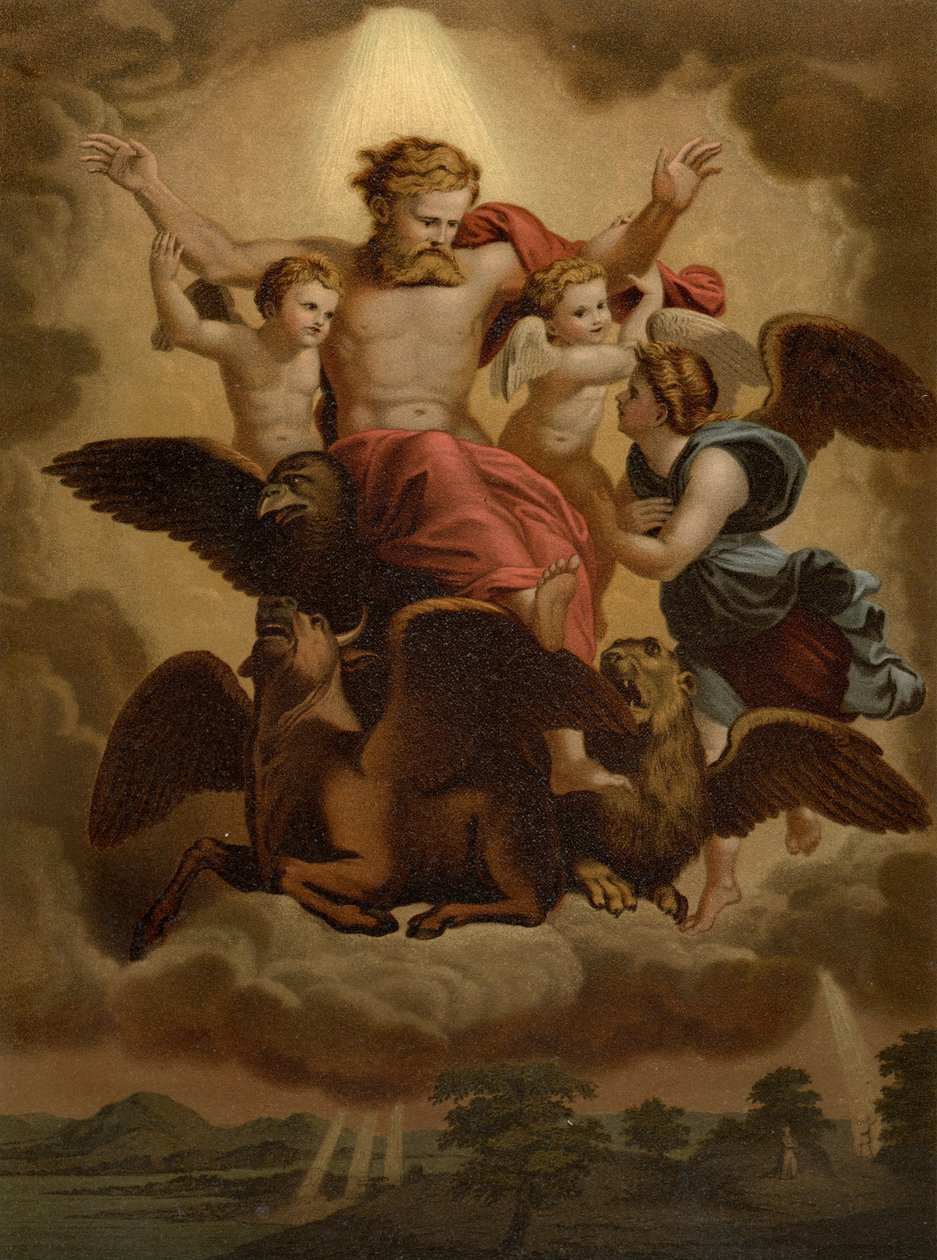 Wizja Ezechiela autorstwa after Raphael