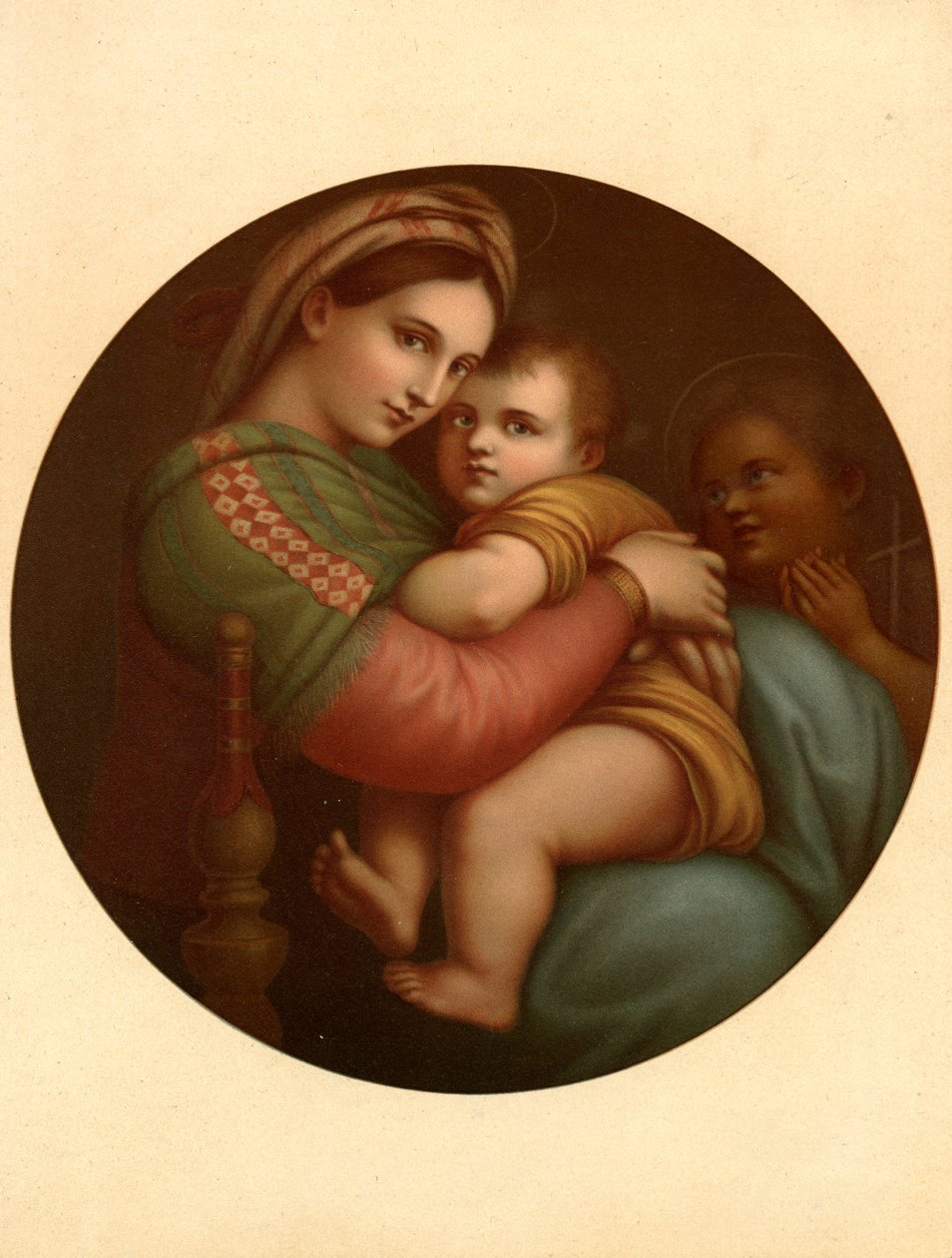 Madonna Krzesła autorstwa after Raphael