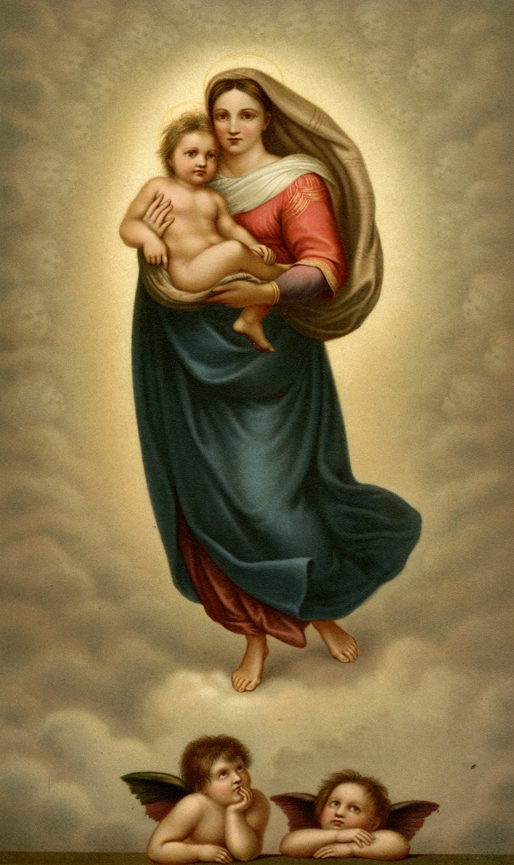 Madonna San Sista, Madonna Sykstyńska autorstwa after Raphael