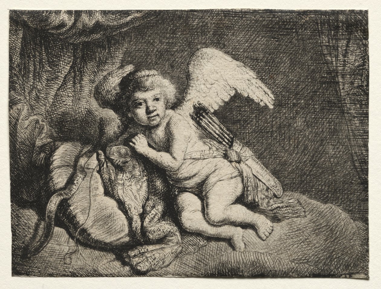 Kupidyn odpoczywa autorstwa after Rembrandt van Rijn