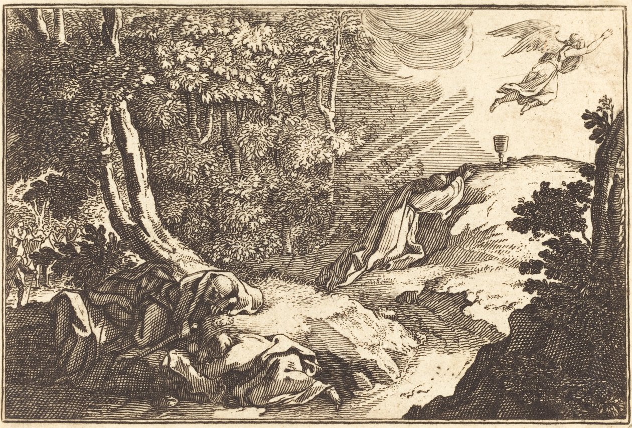Agonia w ogrodzie autorstwa after Sébastien Le Clerc I