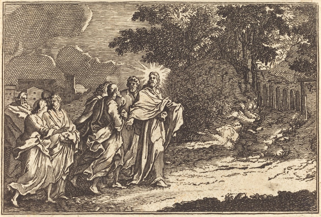 Chrystus przybywa na Górę Oliwną autorstwa after Sébastien Le Clerc I