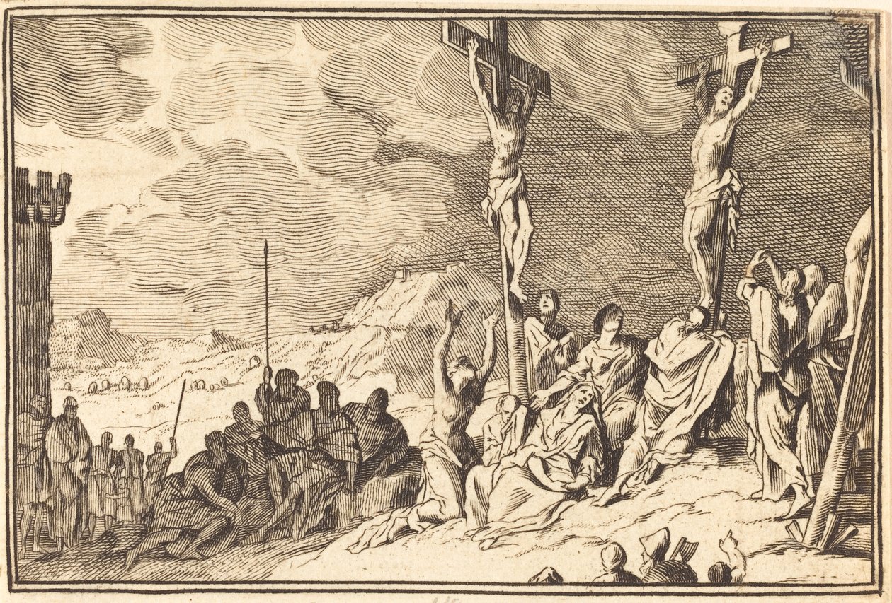 Chrystus umiera na krzyżu autorstwa after Sébastien Le Clerc I