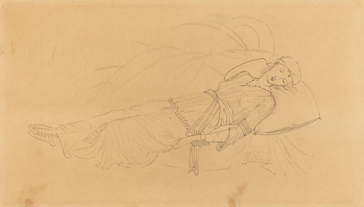 Śpiąca królewna autorstwa after Sir Edward Coley Burne Jones