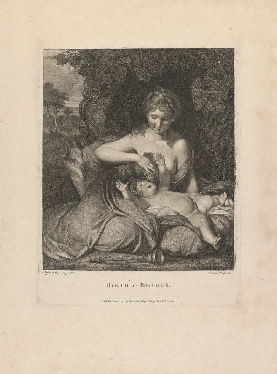 Narodziny Bachusa autorstwa after Sir Joshua Reynolds