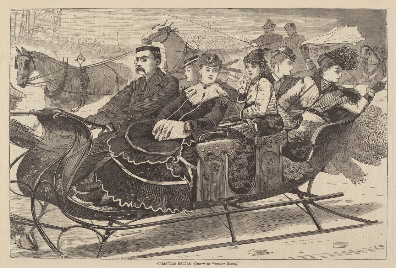Boże Narodzenie Belles autorstwa after Winslow Homer