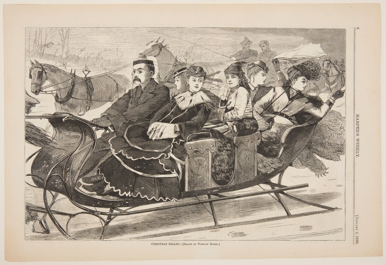 Boże Narodzenie Belles autorstwa after Winslow Homer