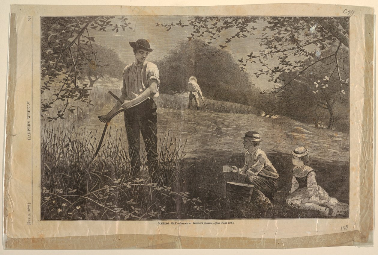 Robienie siana autorstwa after Winslow Homer