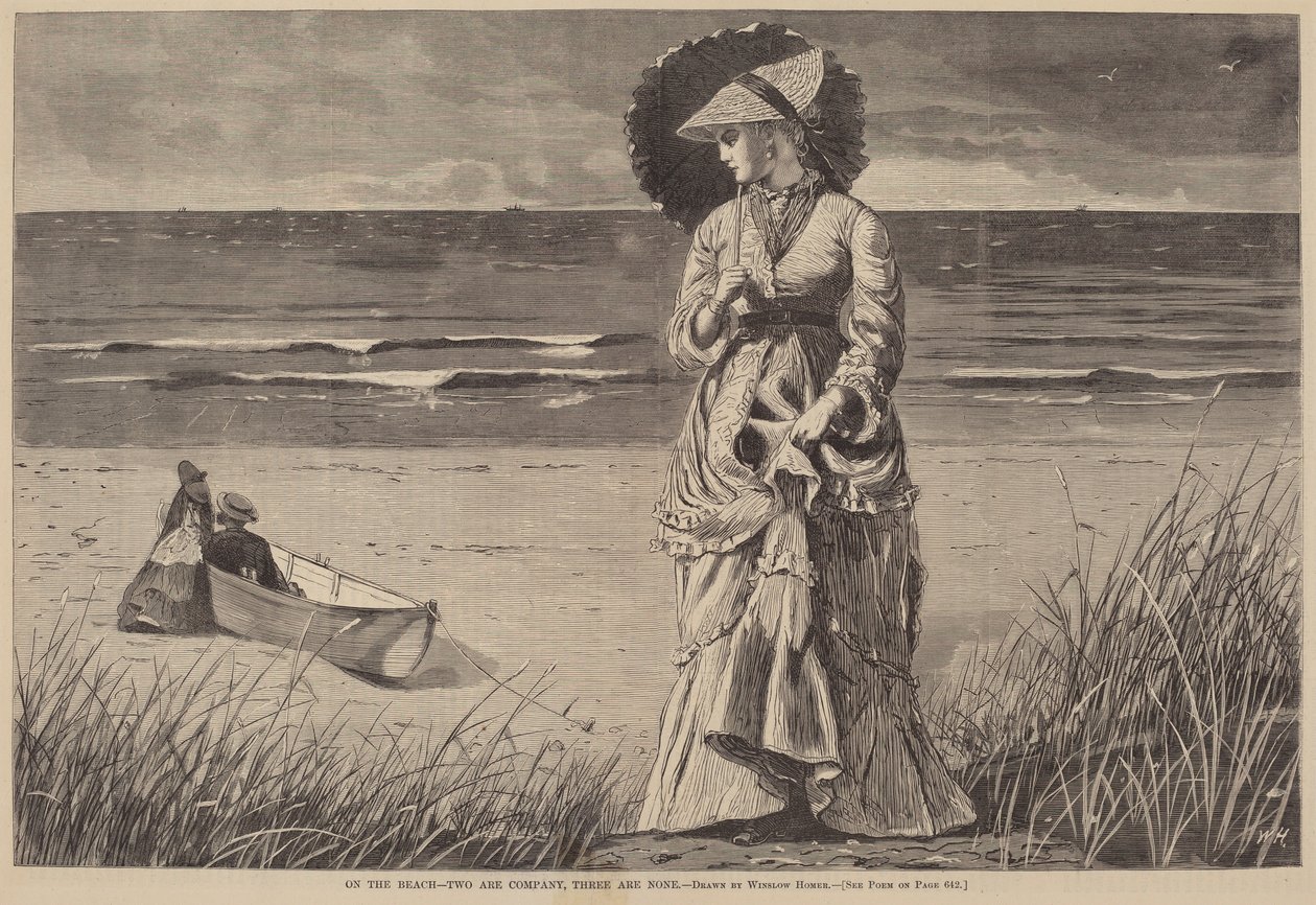 On the Beach - Dwoje to towarzystwo, troje to brak autorstwa after Winslow Homer