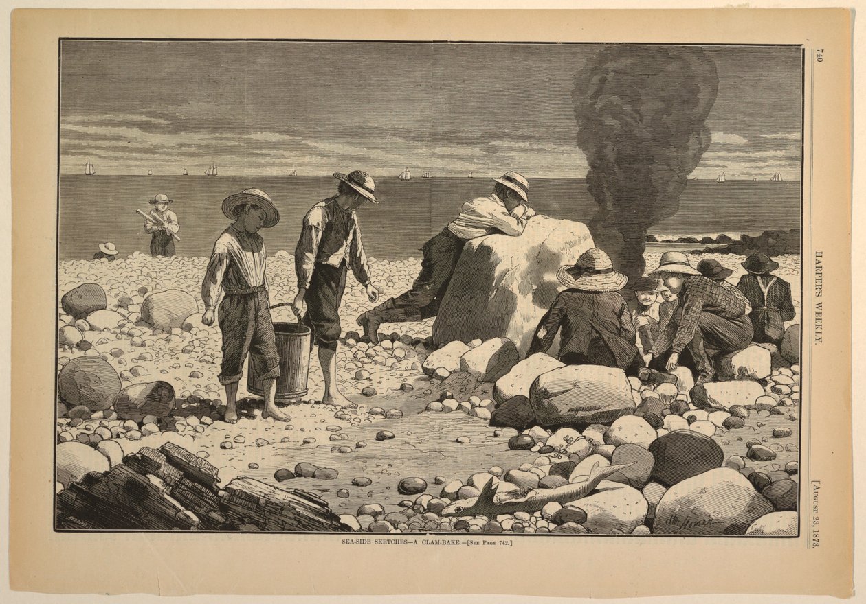 Szkice nad morzem – pieczone małże autorstwa after Winslow Homer