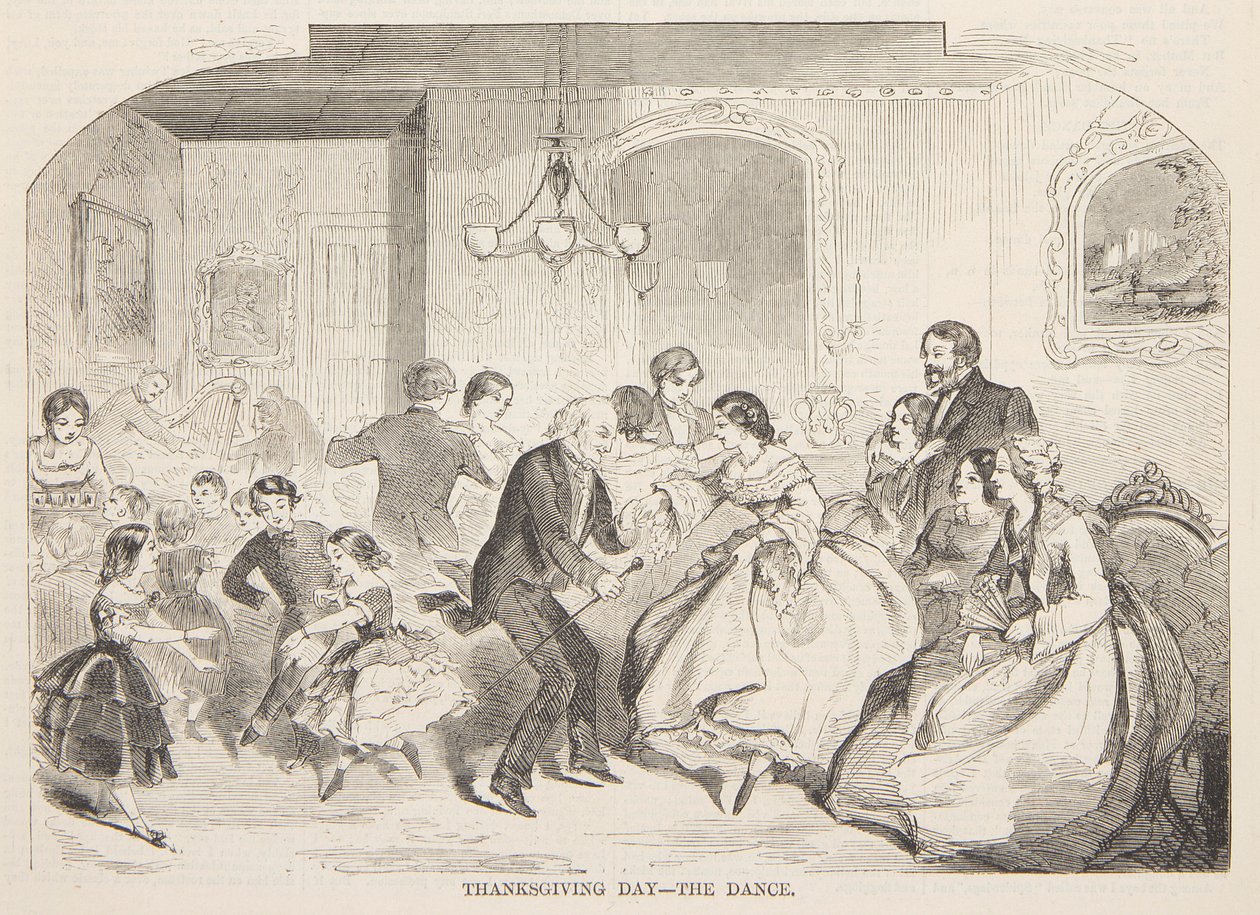 Święto Dziękczynienia – Taniec autorstwa after Winslow Homer
