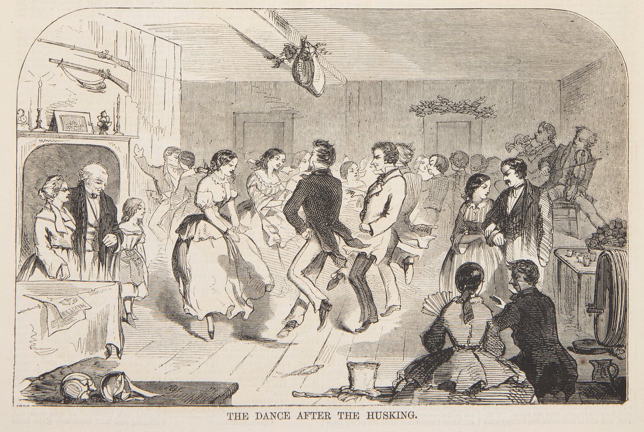 Taniec po łuskaniu autorstwa after Winslow Homer