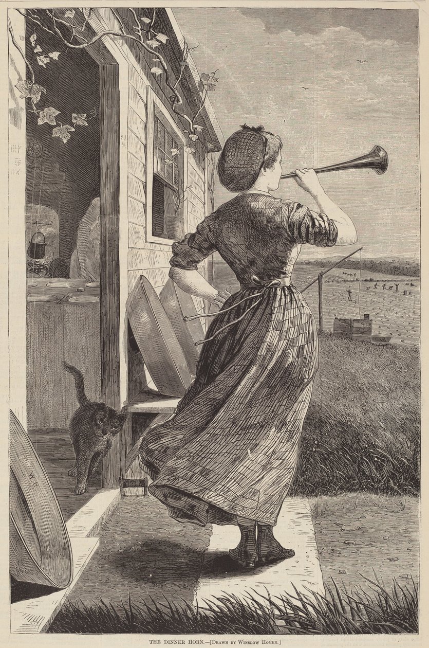 Róg obiadowy autorstwa after Winslow Homer